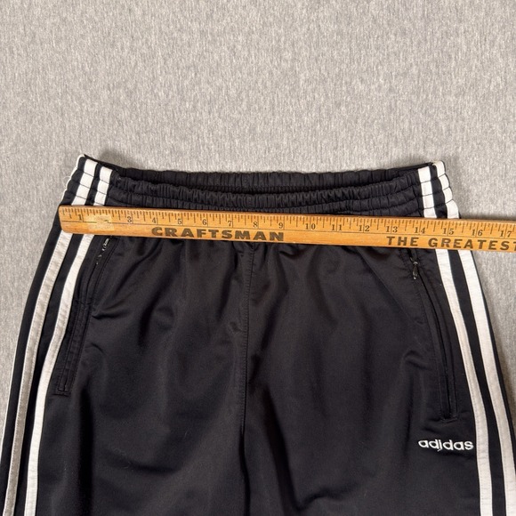 Vintage Adidas Track Pants Mens L Tearaway Snap Y2K 90s Wide Leg Baggy Joggers - Picture 8 of 10
